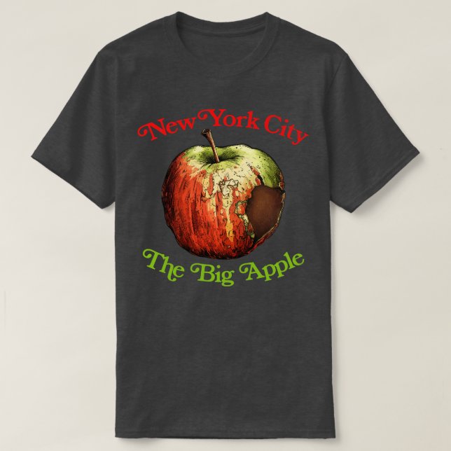 Camiseta Nova Iorque, A Grande Maçã (Frente do Design)
