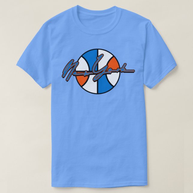 Camiseta Nova Iorque - Assinatura de Basquete (Frente do Design)