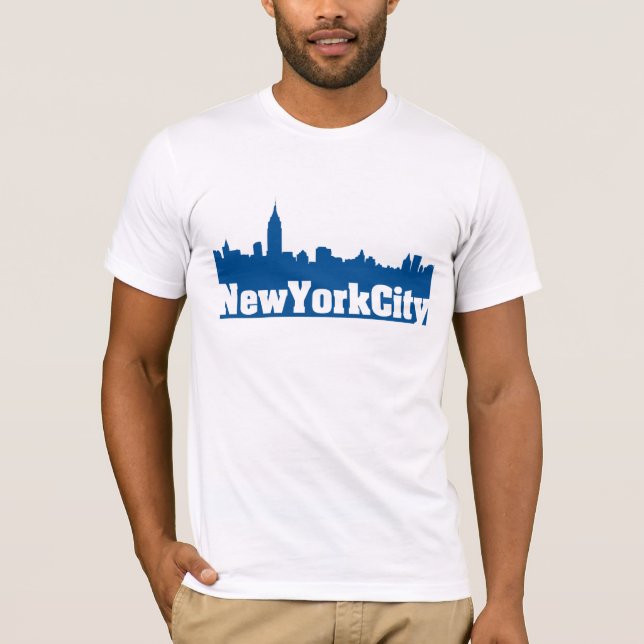 Camiseta Nova Iorque azul (Frente)