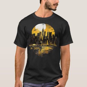 Camiseta Nova Iorque Centro Skyline Statue of Liberty N