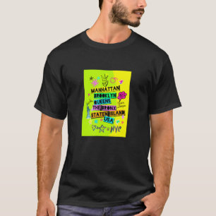 Camiseta Nova Iorque Colorida 5 Avenida legal Masculina