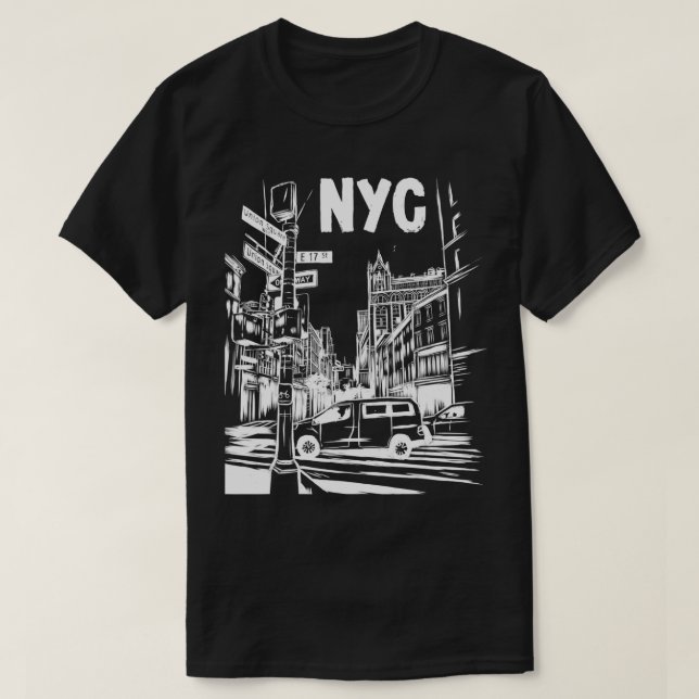 Camiseta Nova Iorque Creative (Frente do Design)