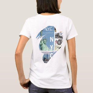 Camiseta Nova Iorque de tendências personalizadas Manhattan