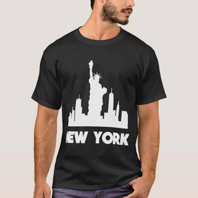 Camiseta Nova Iorque do New York Landmark New York Souvenir (Frente)
