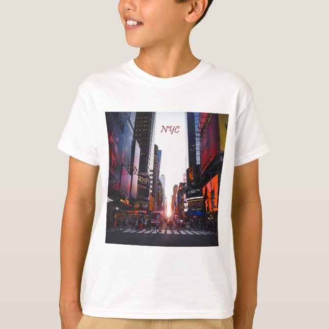 Camiseta Nova Iorque do Quadrado NYC Times (Frente)