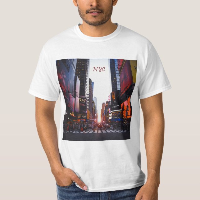 Camiseta Nova Iorque do Quadrado NYC Times (Frente)