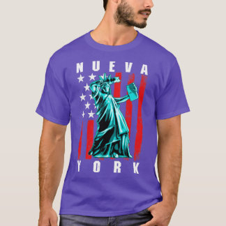 Camiseta Nova Iorque, Estátua Espanhola De Bater Da Liberda