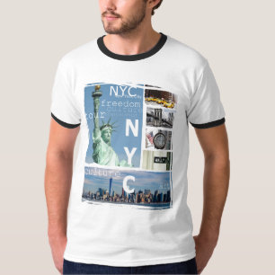 Camiseta Nova Iorque Manhattan Nyc Liberty Statue Ny
