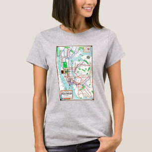 Camiseta Nova Iorque: Mapa do Metrô, 1940