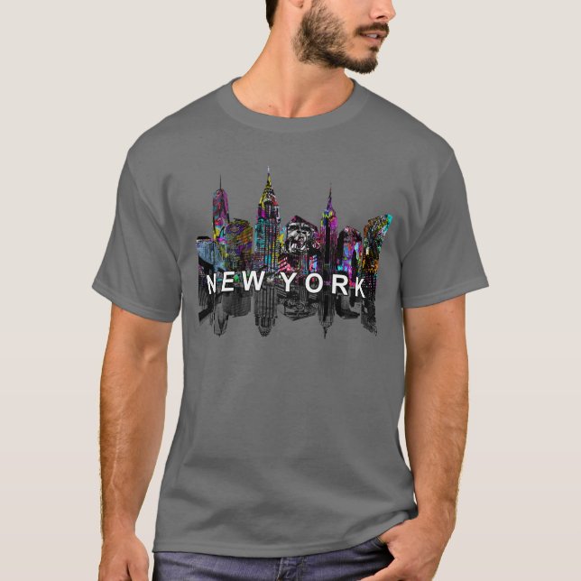 Camiseta Nova Iorque no grafite (Frente)