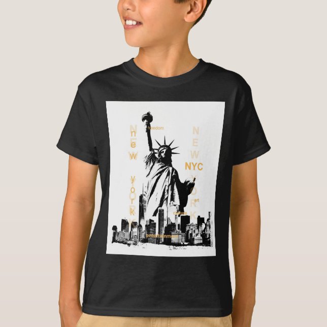 Camiseta Nova Iorque Ny Nyc Estátua da Liberdade (Frente)