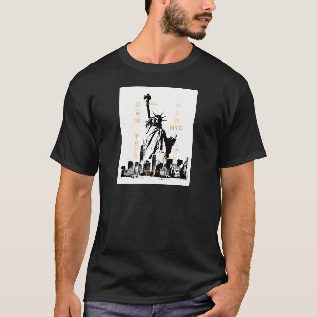 Camiseta Nova Iorque Ny Nyc Estátua da Liberdade (Frente)