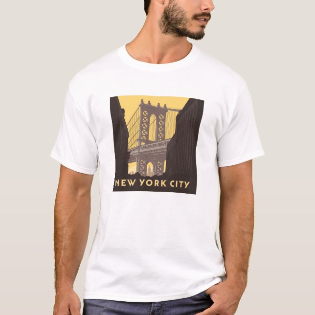 Camiseta Nova Iorque | Ponte Brooklyn (Frente)