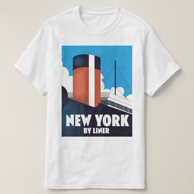 Camiseta Nova Iorque por linha (Frente do Design)