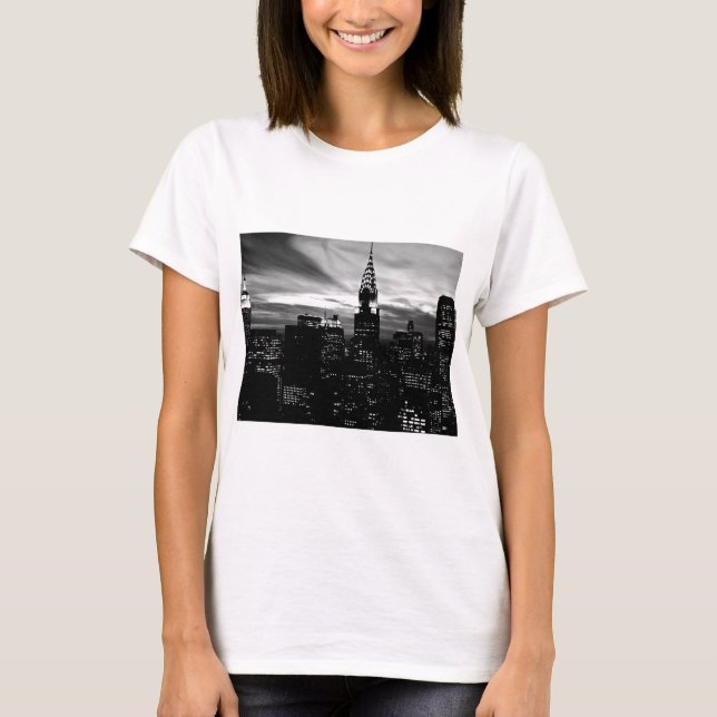 Camiseta Nova Iorque preto e branco (Frente)