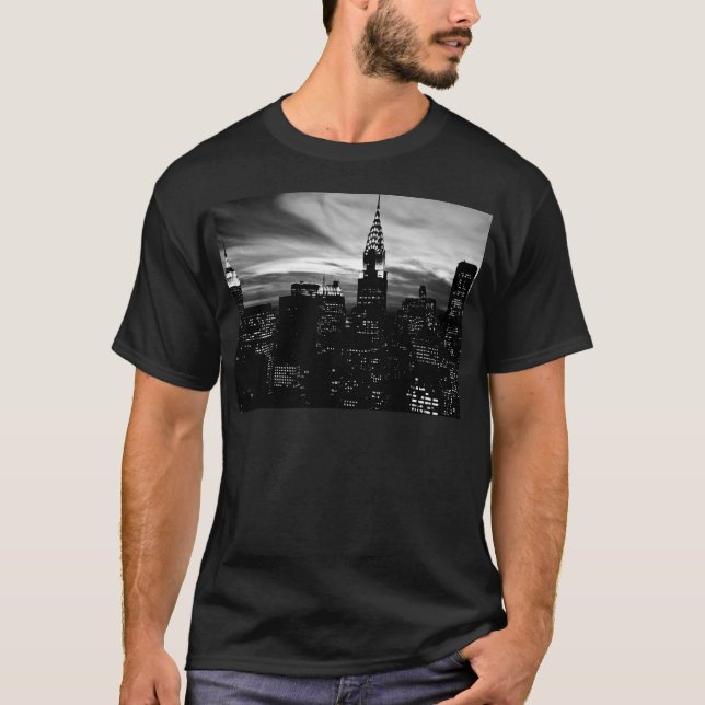 Camiseta Nova Iorque preto e branco (Frente)