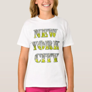 Camiseta Nova Iorque Silver Dourados Brilhos