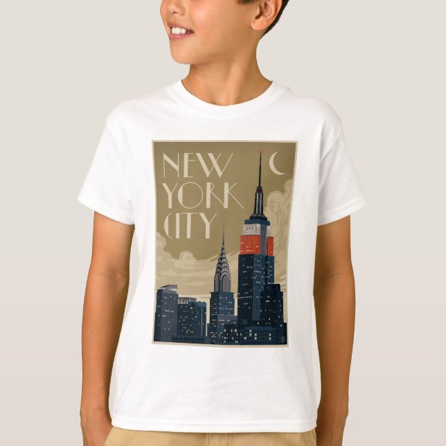 Camiseta Nova Iorque Skyline (Frente)