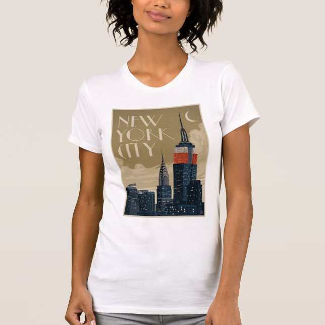 Camiseta Nova Iorque Skyline (Frente)