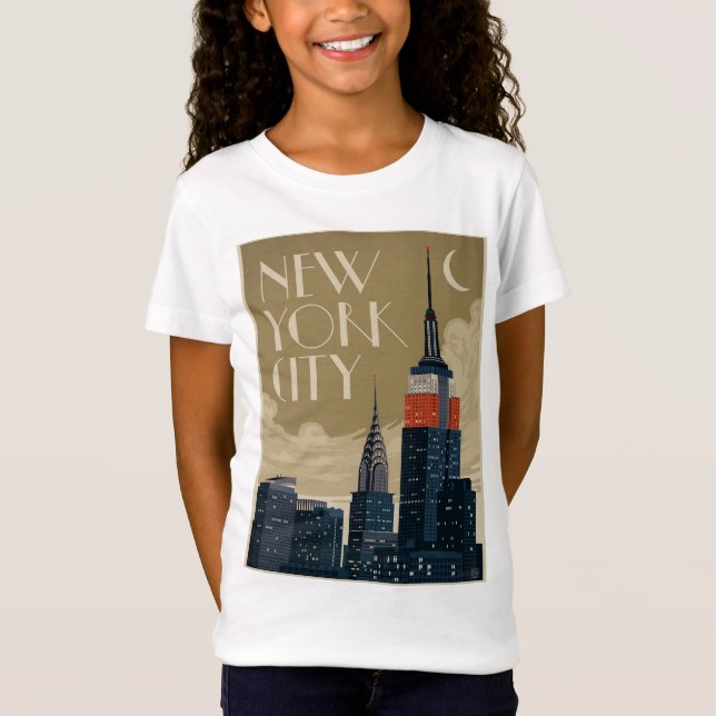 Camiseta Nova Iorque Skyline (Frente)
