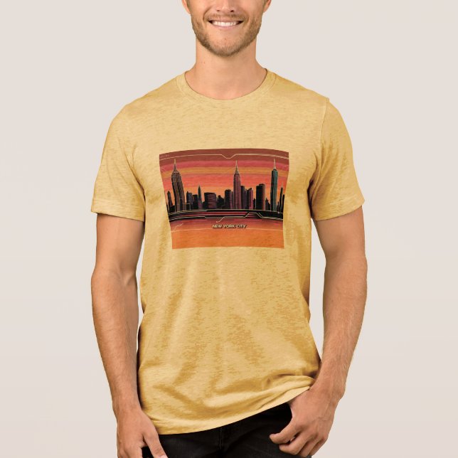 Camiseta Nova Iorque Skyline (Frente)