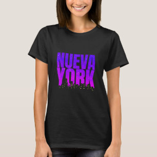 Camiseta Nova Iorque Skyline À Noite Em Nueva York