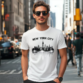 Camiseta Nova Iorque Skyline Mens White