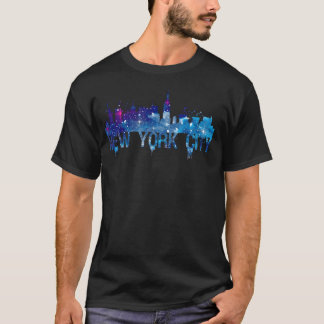 Camiseta Nova Iorque Skyline Skyscrapers Nyc Vacation