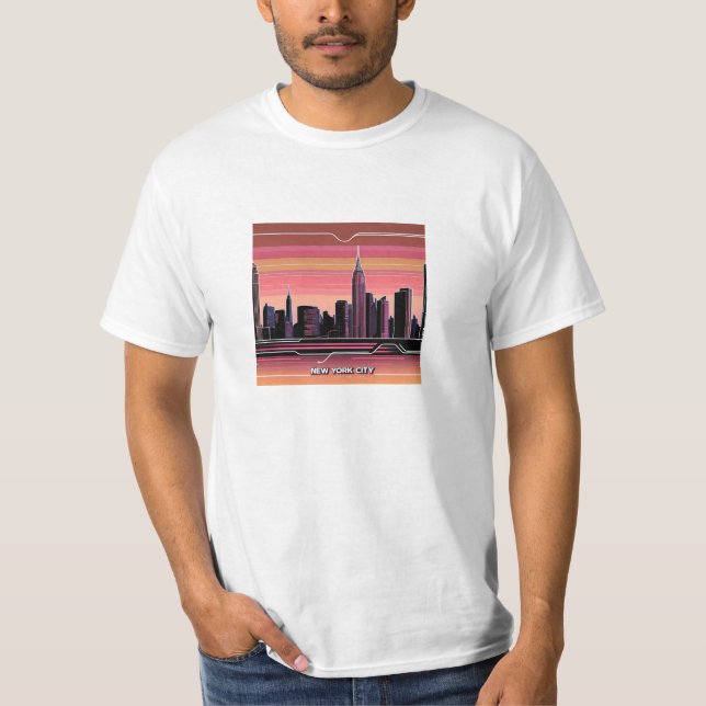 Camiseta Nova Iorque Tshirt Impressão (Frente)
