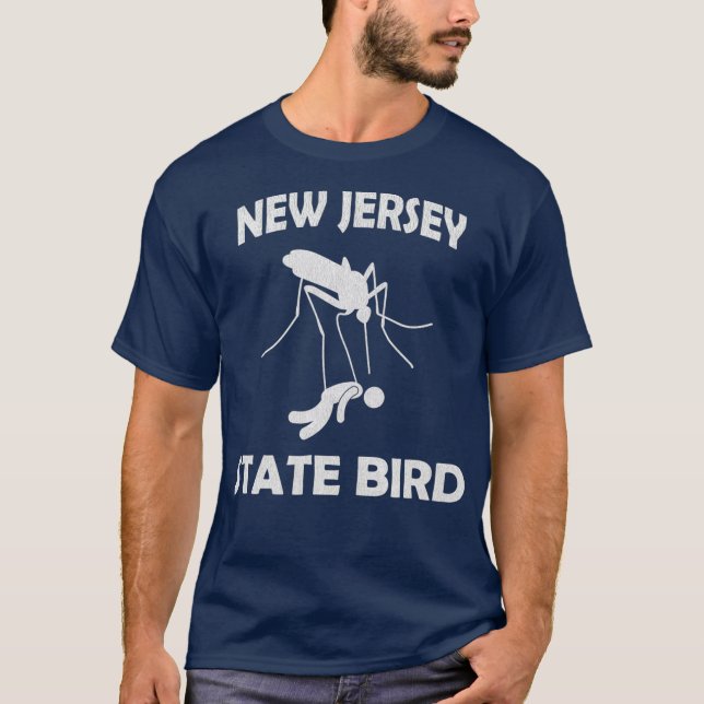 Camiseta Nova Jersey Mosquito State Bird Funny Outdoors (Frente)