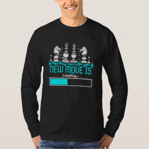 Camiseta Nova Jogada Está Carregando Peças do Tabuleiro de 