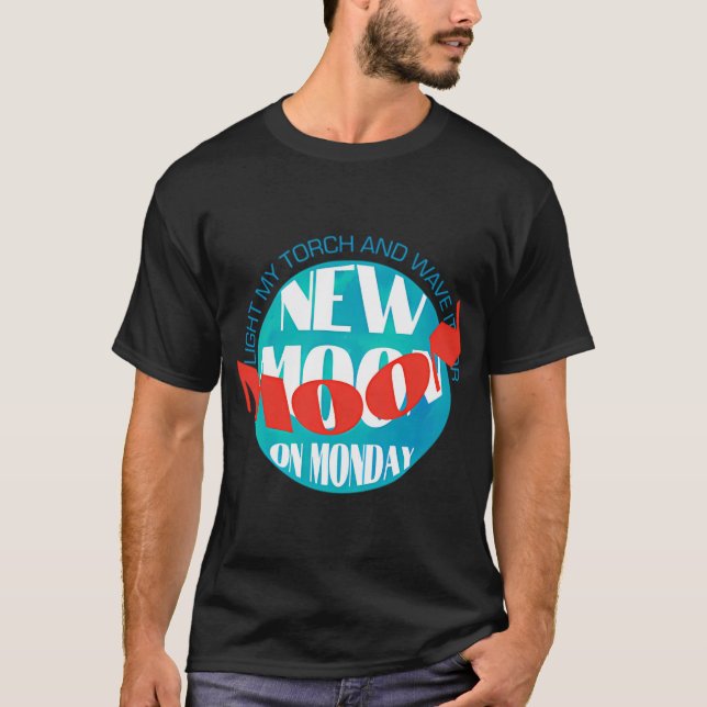 Camiseta Nova Lua na Segunda-feira Azul Alt (Frente)