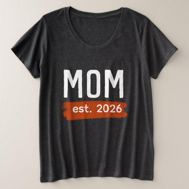 Camiseta Nova mãe - est.2026 (Frente do Design)