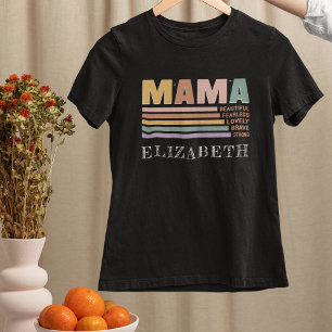 Camiseta Nova mãe   Mamãe Tee   DIA DE AS MÃES   Nome perso