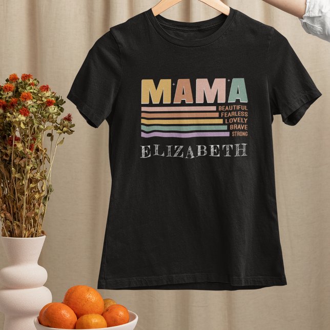 Camiseta Nova mãe | Mamãe Tee | DIA DE AS MÃES | Nome perso (Criador carregado)