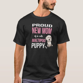 Camiseta Nova Mãe Orgulhosa De Um Cachorro De Na moda De Ma