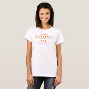 Camiseta Nova Mamãe A Ser Era Desde O Ano Personalizado Mãe