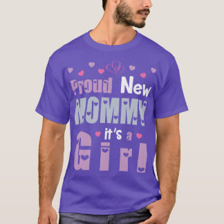 Camiseta Nova Mamãe Orgulhosa É Uma Filha Feliz Primeiro Mo