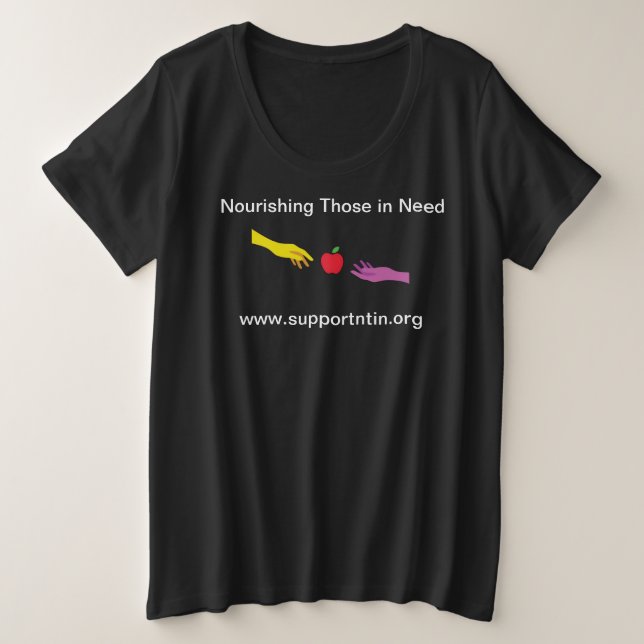 Camiseta Nova nutrição de quem precisa mais (Frente do Design)