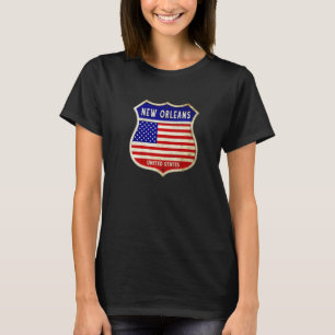 Camiseta Nova Orleans America Casaco De Armas Bandeiras Cid