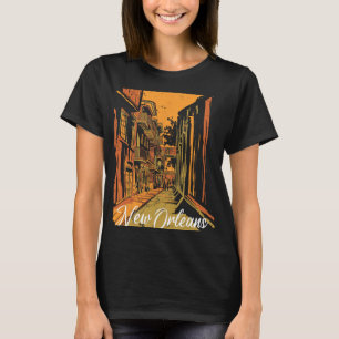 Camiseta Nova Orleans Bourbon Street Lembrança Quarto Franc