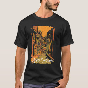 Camiseta Nova Orleans Bourbon Street Lembrança Quarto Franc