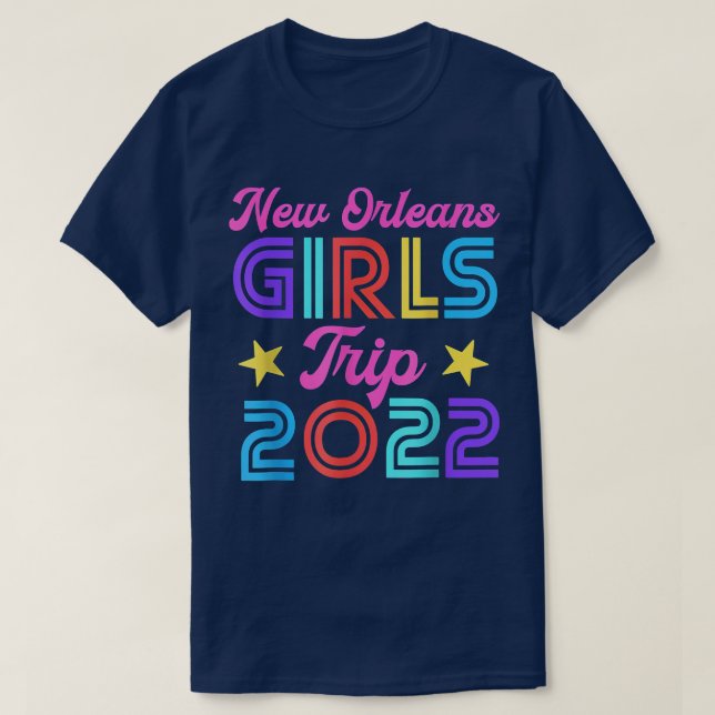 Camiseta Nova Orleans Girls Trip 2022 Matching Bachelorette (Frente do Design)