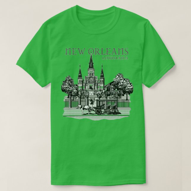 Camiseta Nova Orleans Louisiana (Frente do Design)