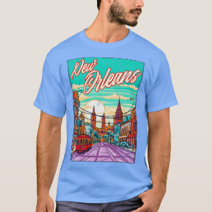 Camiseta Nova Orleans Louisiana Art TSirt