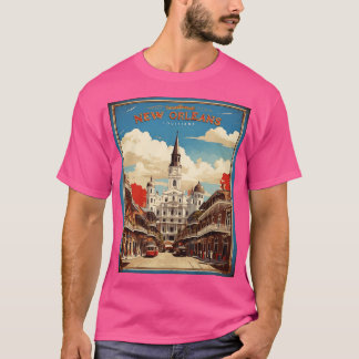 Camiseta Nova Orleans Louisiana Estados Unidos da América T