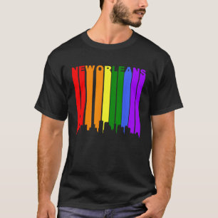 Camiseta Nova Orleans Louisiana LGBTQ Orgulho gay Rainbow S