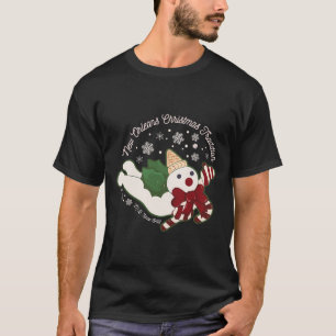 Camiseta Nova Orleans Tradição de Natal Bingle Snowmen