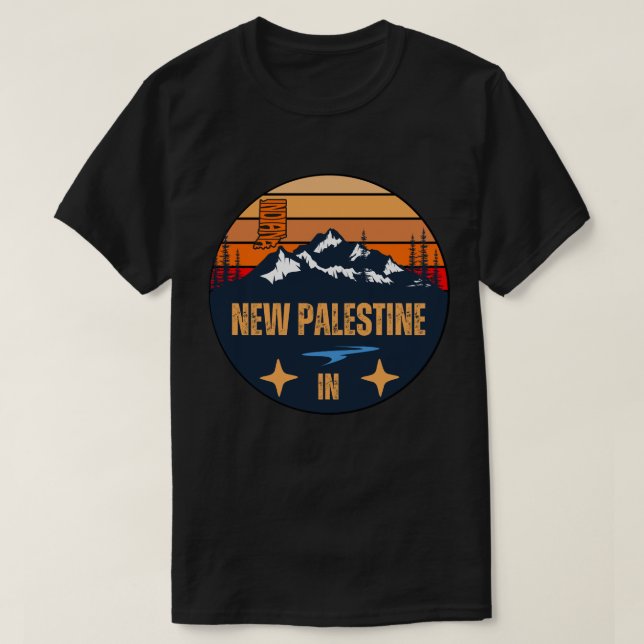 Camiseta Nova Palestina, Indiana (Frente do Design)