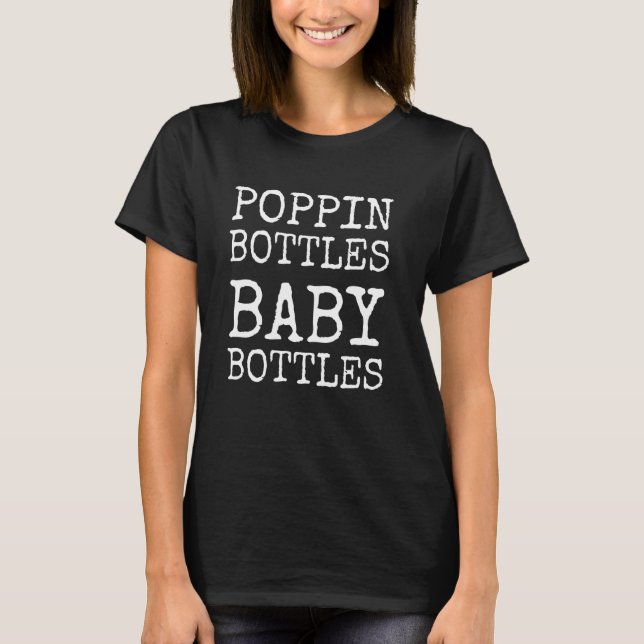Camiseta Nova Piada Pun Garrafa Engraçado Garrafas Bebê Bot (Frente)